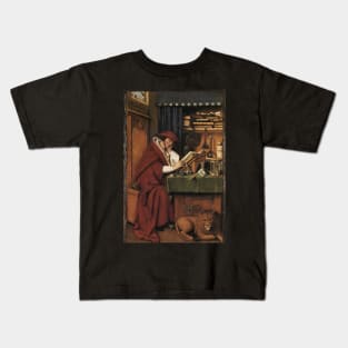 st jerome in his study 1432 - Jan van Eyck Kids T-Shirt